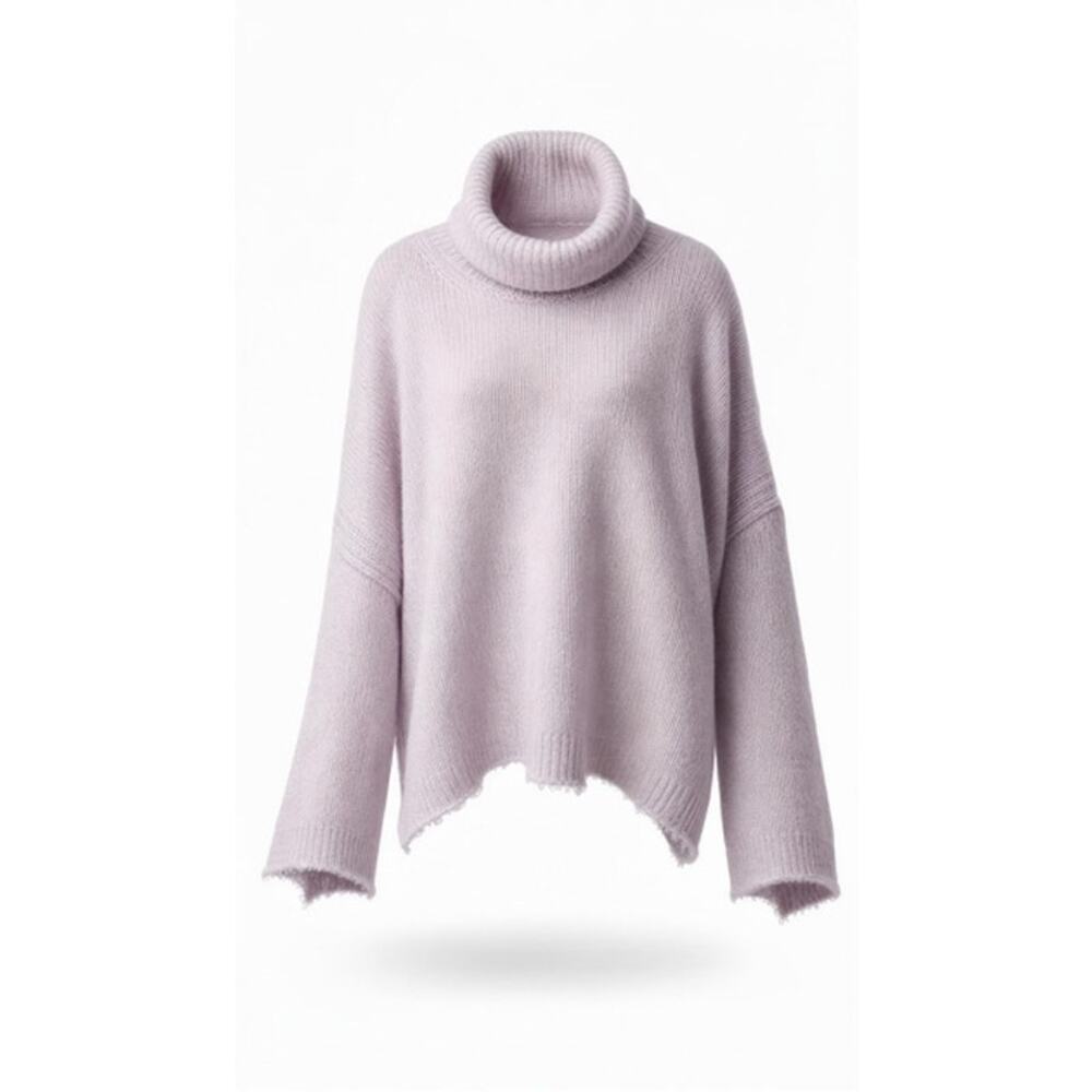 Topshop Sweater Womens US 12‎ Lavender Cowl Neck Oversized